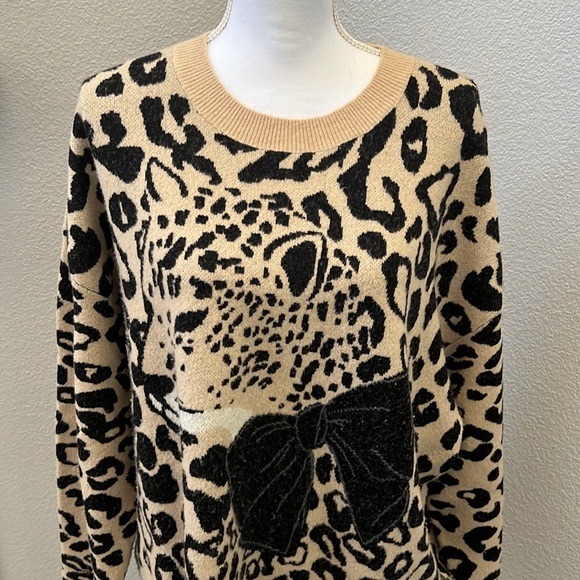 Kate Spade Leopard Bow Sweater - Picture 12 of 16